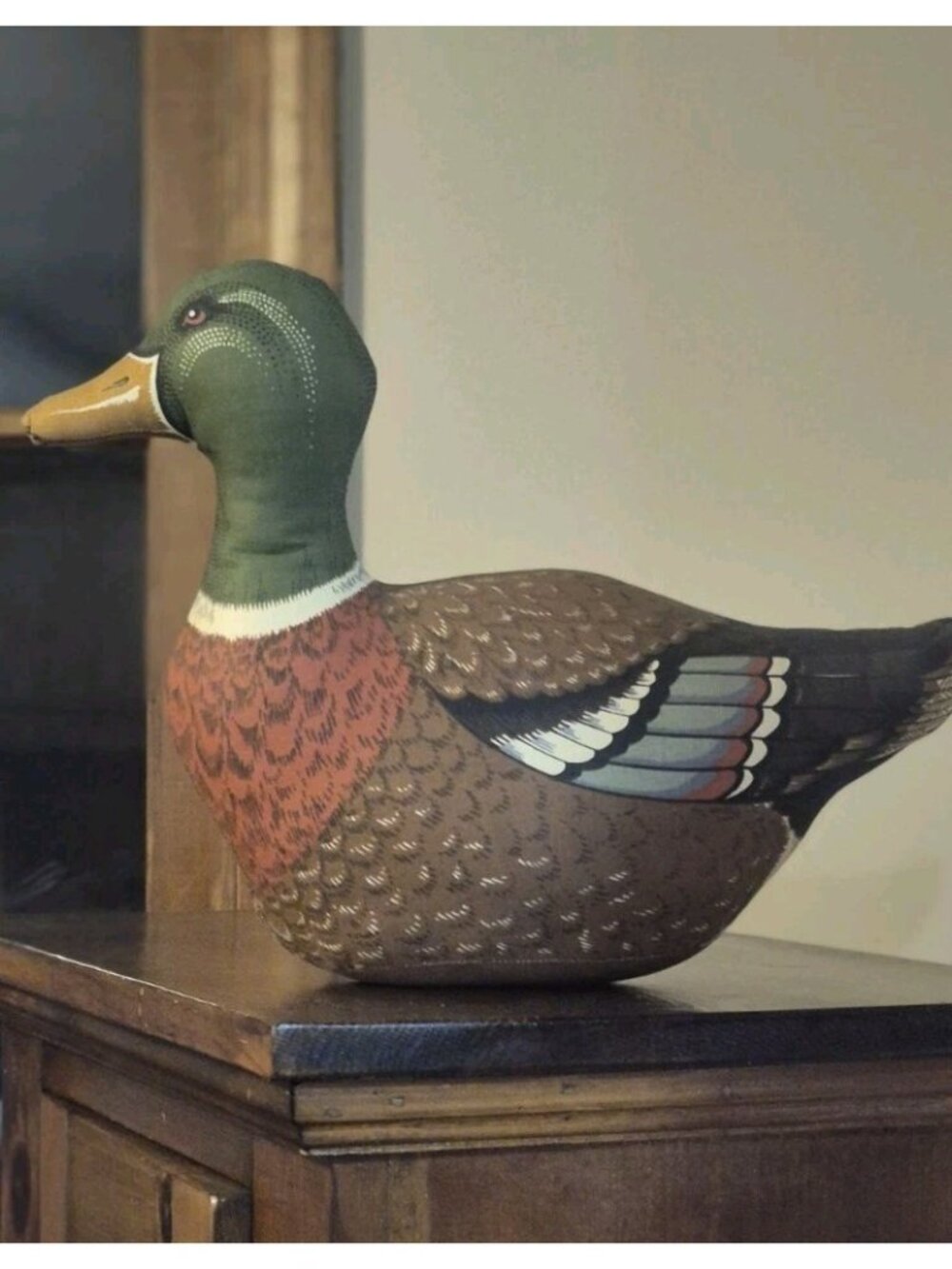 Mallard Duck Decoy Fabric Stuffed Vintage Collectible - Picture 3 of 6